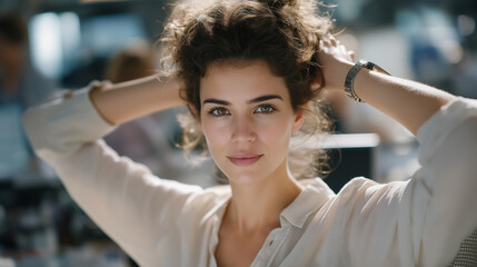 Busy mother in motion during everyday tasks, multitasking effortlessly, expressing productivity, caregiving, pressure, and the dynamic rhythm of family life. cinematic color correction, natural