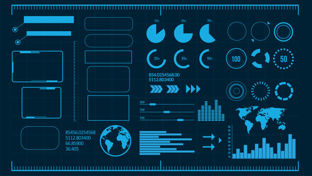 Different UI, UX, GUI mobile screens modern infographic.Template dashboard infographic, charts, graph and graphic UI, UX, KIT elements. Hud loading bars Vector set.