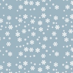 seamless background with snowflakes
