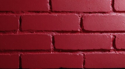 Obraz premium 近くで見るとざらざらした質感の赤レンガの無垢壁