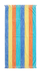Striped Beach Towel on transparent background