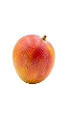 Ripe mango fruit on transparent background