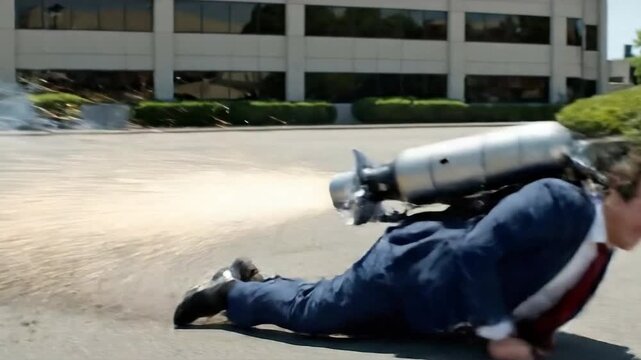 CEO Rides Jetpack