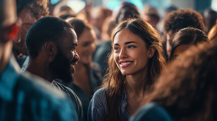 the look that says everything, locked eyes in a crowded room, a moment of true human connection