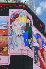 Naklejka premium Netflix digital advertising at Sankofa Square, Toronto