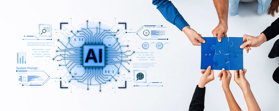 A futuristic AI core processor and system analytics dashboard. This concept highlights the raw processing power of AI for deep data analysis, system diagnostics, and global network monitoring. Fermion - Powered by Adobe