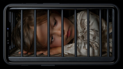 Child locked inside smartphone