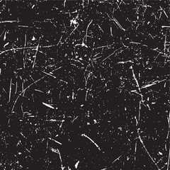 Scratched Grunge Urban Background Texture Vector. Dust Overlay Distress Grainy Grungy Effect. Distressed Backdrop Vector Illustration. Isolated Black on White Background. EPS 10.