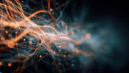 Fototapeta premium Abstract Glowing Neural Network