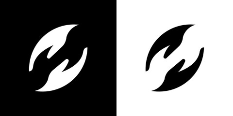 Modern creative community logo. community logo template. geometric nonprofit logo template. modern and minimalist organization logo template