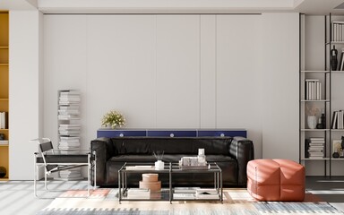 Modern Minimalist Living Room Interior &ndash; 3D Render