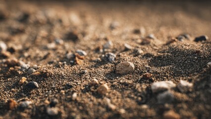 Gravel and small stones close up