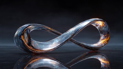 Infinity Symbol with Galaxy Texture