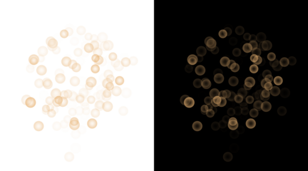 Golden Ring Bokeh Sparkle Overlay on Transparent Background for Luxury Celebration and Festive Design