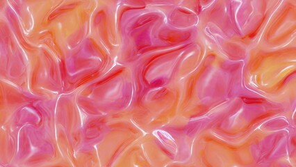 Abstract Pink and Orange Wavy Background