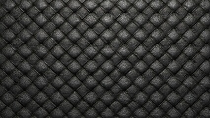 Fototapeta premium Black Woven Leather Texture