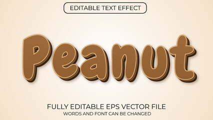 Peanut editable text effect