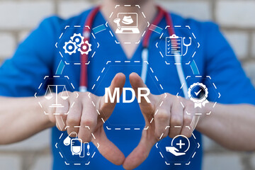 MDR - Medical Device Regulation Concept.