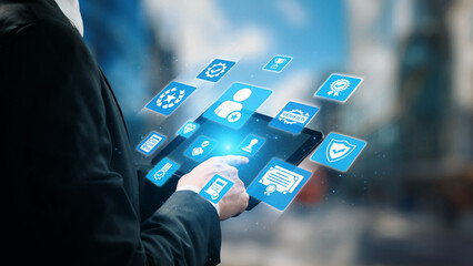 Quality approval and certification icons showing verified badge, standard check, award, trophy,...