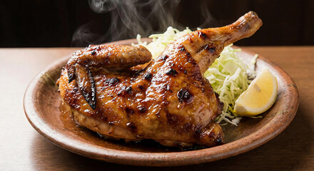 湯気が立ち上る熱々ジューシーな旭川名物新子焼き