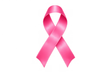 Pink ribbon symbolizing breast cancer awareness, support, and hope for women's health campaigns