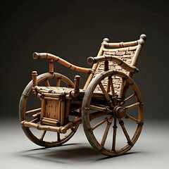 Bamboo Wheelchair: Rustic Vintage Design, Antique Craftsmanship