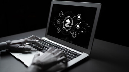 The role of AI in digital banking and online financial technology (FinTech) services. An AI platform for secure transactions and business finance. Motif