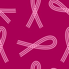 Breast cancer month seamless pink ribbon day mammogram pattern for medical accessories and medicine textiles