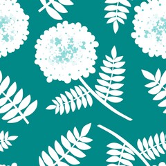 Abstract floral seamless flowers pattern for wrapping paper and fabrics and kids clothes and spring party textiles and linens
