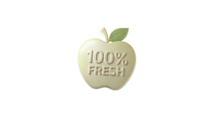 100% Fresh Apple Icon