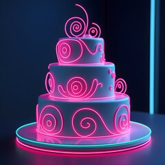 neon cake 