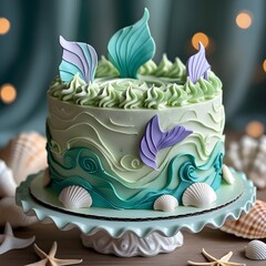 seashell style cake
