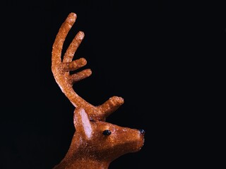 Tokyo,Japan - January 6, 2026: A Christmas  ornament of a reindeer 