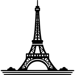 Obraz premium Eiffel Tower Vector Icon