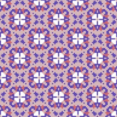 Fototapeta premium Seamless pattern with repeating abstract shapes.Seamless texture. Design element for prints, decoration, cover, textile,wallpaper, background, wrapping paper, clothing, fabric, package, cards.