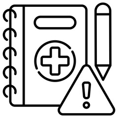 Obraz premium Preparedness Outline Icon Illustration Vector