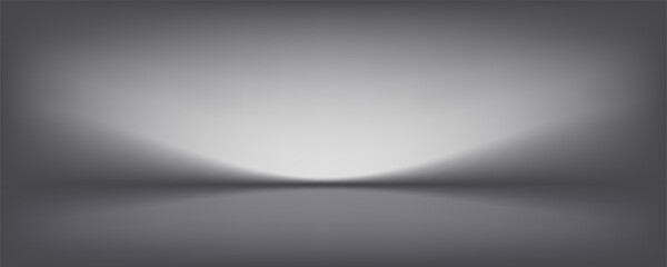 Empty grey studio background. Limbo dark bg. Product studio room. Limbo dark background. Abstract 3d backdrop for presentation. Minimal wall scene