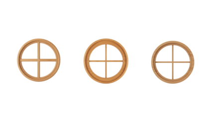 Round Wooden Window