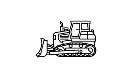 Bulldozer Construction Equipment Heavy Machinery. © AlyaNaja