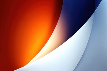 Abstract Gradient Background With Curving Shapes