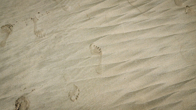 footprint in sand