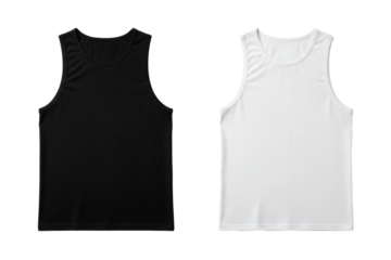 Elegant black and white sleeveless tops for a versatile and comfortable fashion statement