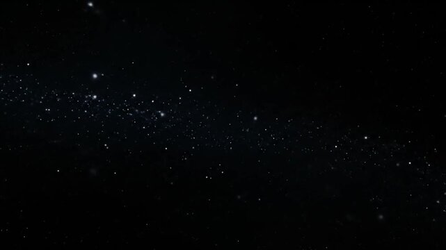 A serene nighttime sky filled with stars twinkling above a dark landscape viewed from a distant vantage point like in 1226