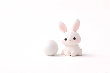 Obraz premium Cute 3D Animal Characters Collection in Minimal Pastel Style