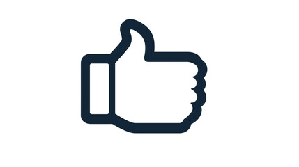 Obraz premium Thumbs Up Icon Gesture Approval.