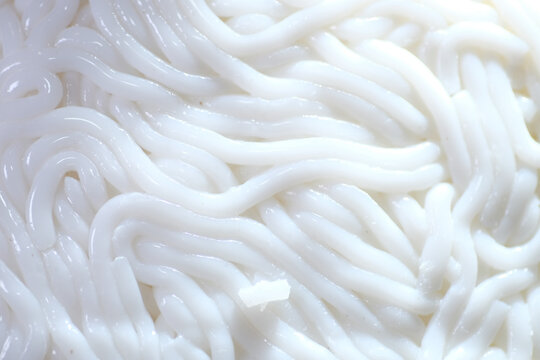 Texture of Rice Noodle or known as Laksa Beras. It made up of rice, sago starch and corn starch