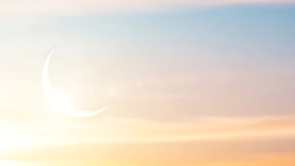 Sunset Sky with Orange Clouds.