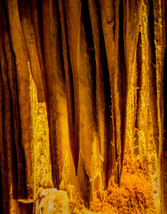 Cave formations deep in a mountainside near Tucson Arizona
