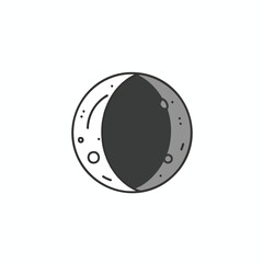 Simple Moon Phase Illustration