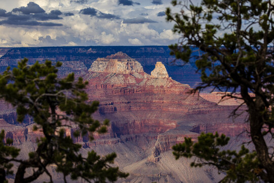 Stormy sky over Mather Point, Grand Canyon